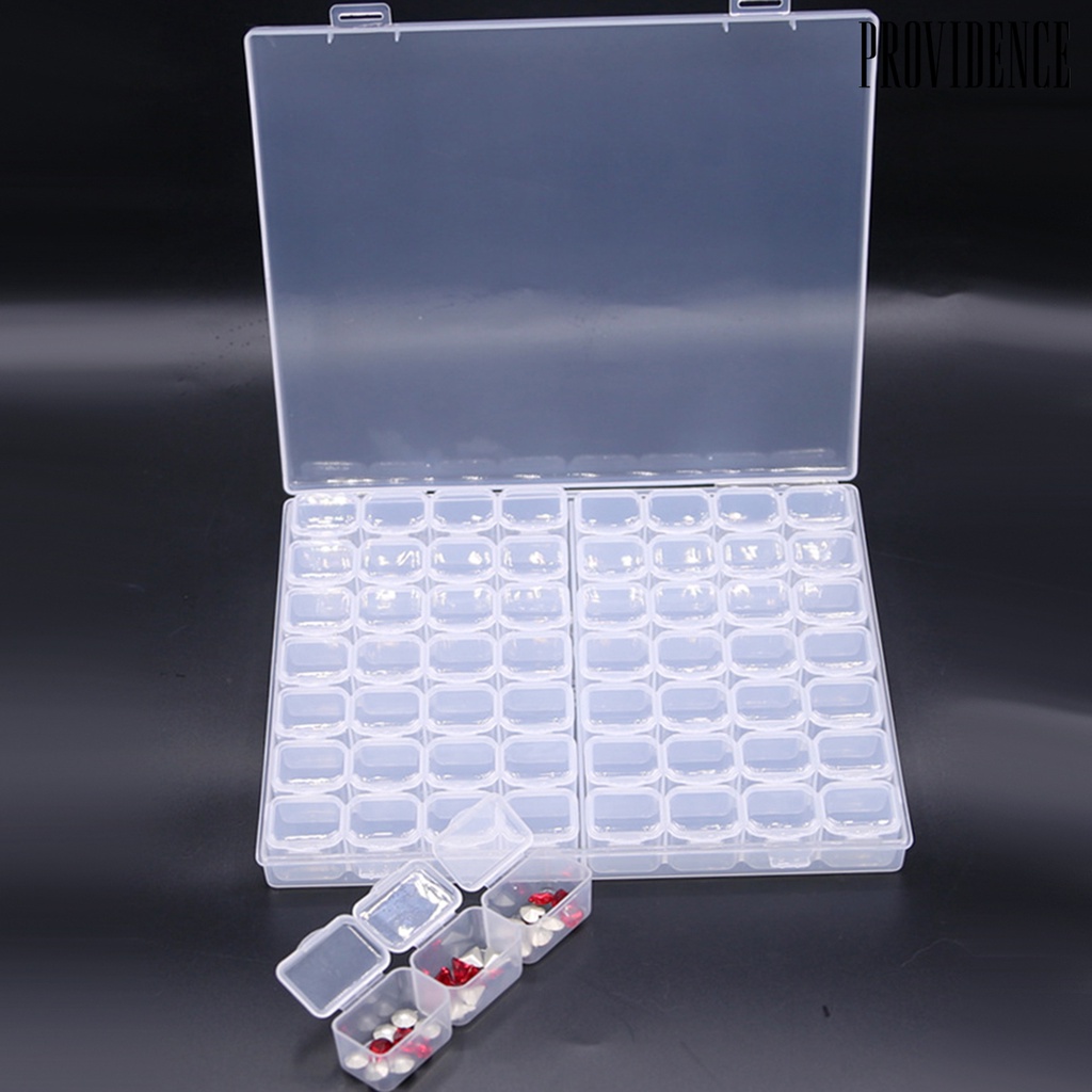 Providence Nail Art Storage Box 56 Grid with Lid High Quality PP Practical Nail Art Storage Case for Home