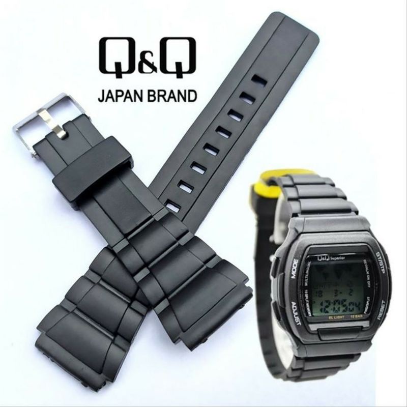 STRAP TALI KARET Q&Q DATABANK SUPERIOR MMW-3 MMW3 MMW3P MMW3P101Y