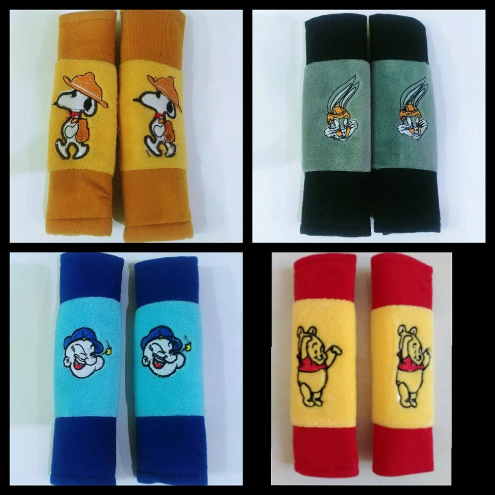 Sarung safetybelt seatbelt mobil minne mickey mouse handle gagang kulkas