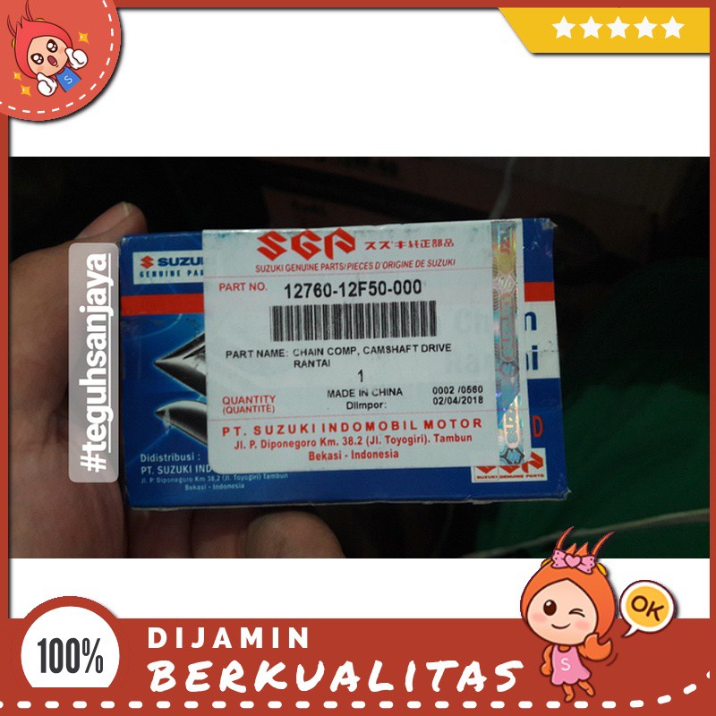Rantai Keteng / Mesin Suzuki Thunder 125 Asli Original Sgp Sparepart Motor Murah