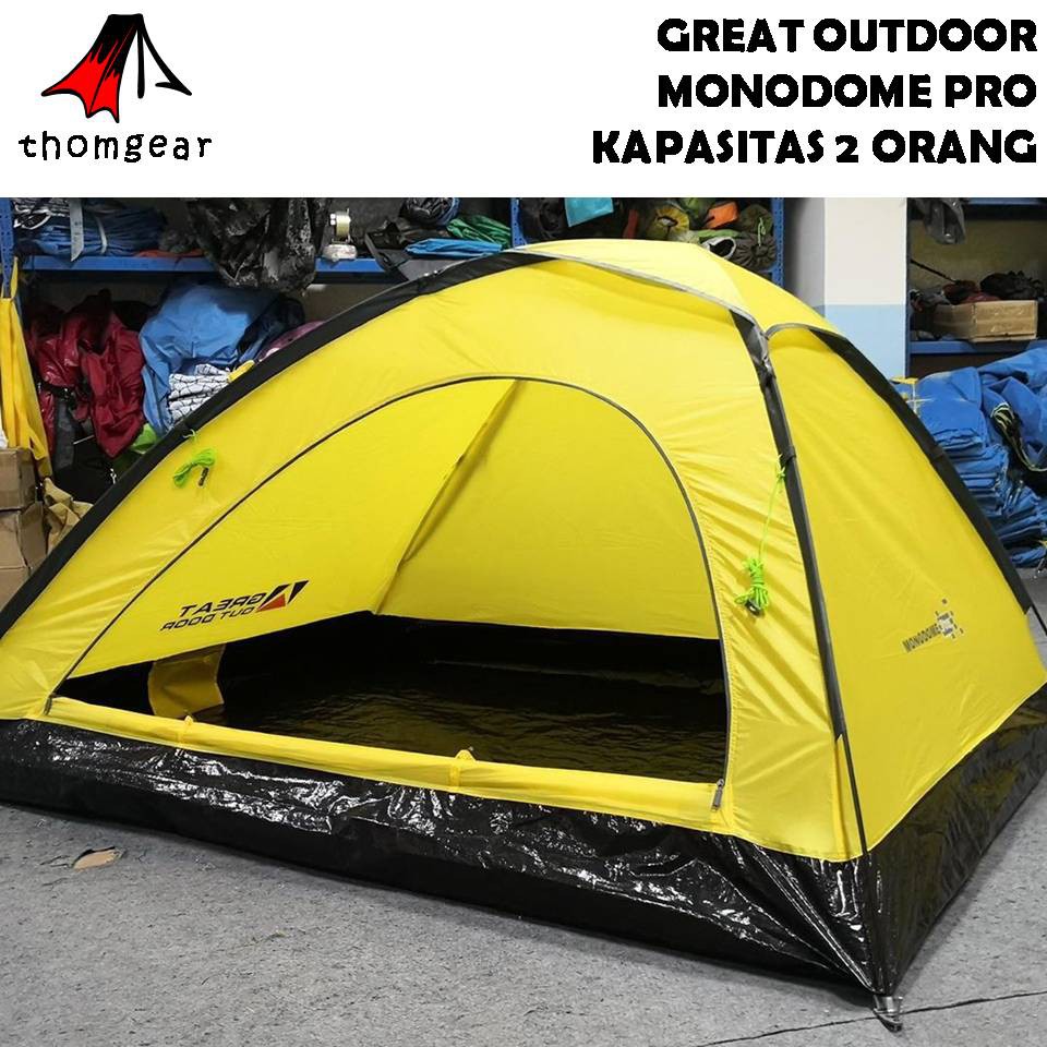 Tenda Camping Dome 2 Orang Great Outdoor Monodome Pro Pu 1000mm Thomgear Probolinggo