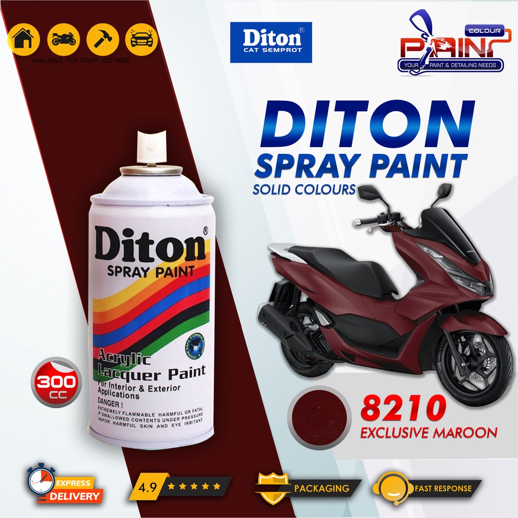 Diton 8210 Exclusive Maroon Cat Semprot/Pylox/Samurai Motor/Helm/Gunda