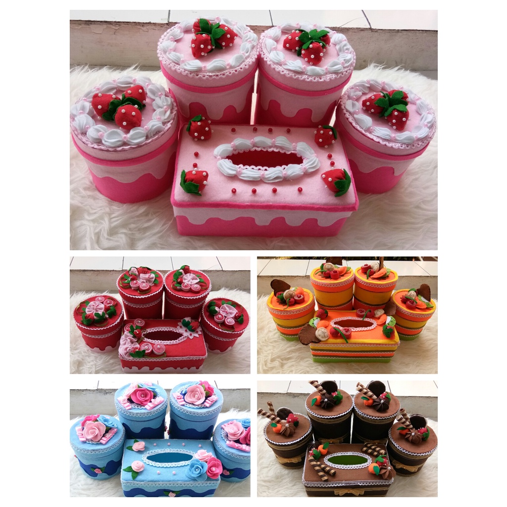Toples Hias Flanel / Set Toples Unik / Toples Kue Kering Untuk Lebaran