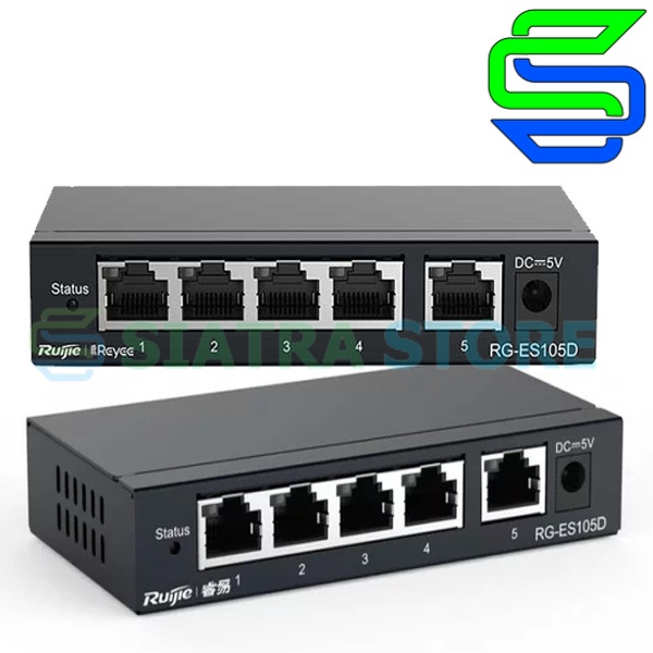 Ruijie RG-ES105D 5 Port 10/100 Metal Case Unmanaged Switch