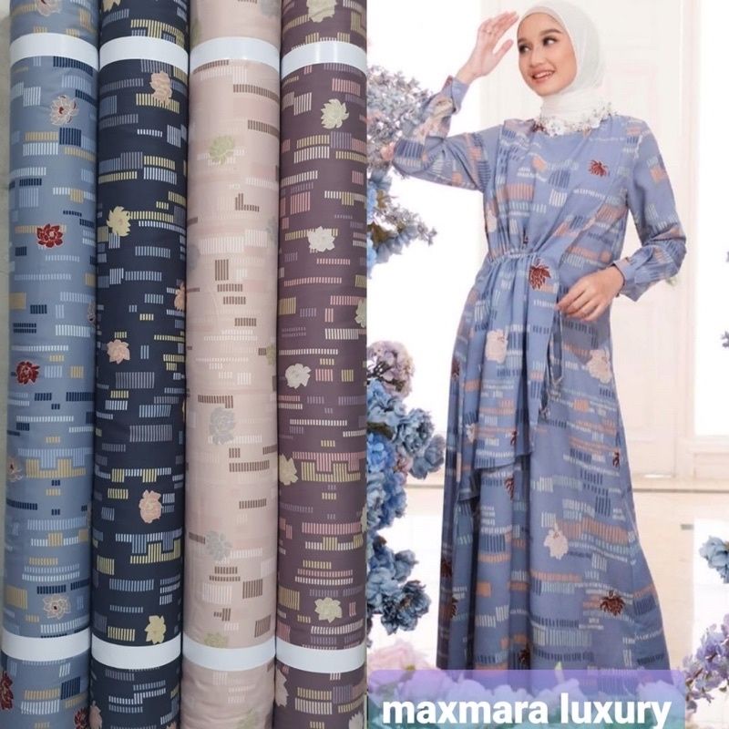 Kain Maxmara Lux Motif Lotus ref Vaniilahijab