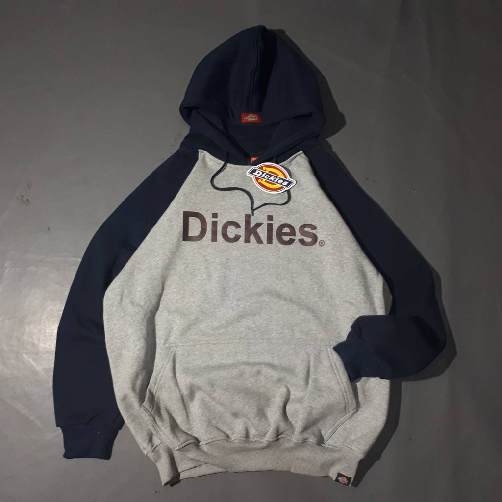HOODIE DICKIES TEXT (GRAY-NAVY)