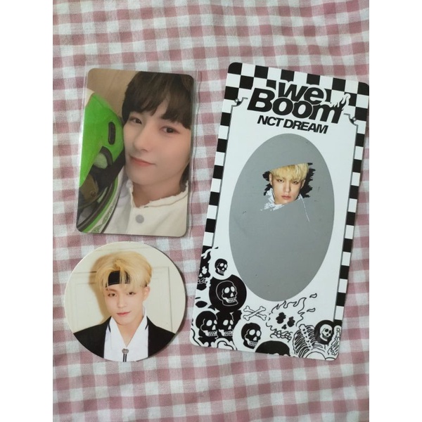 Lihat deskripsi photocard renjun, boomcard jeno, CC jeno