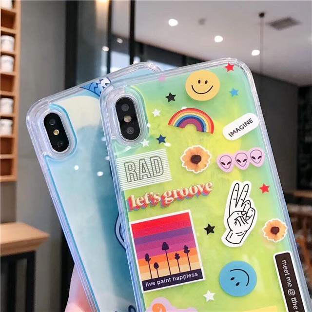 Watercase Glow Green Iphone Samsung Huawei A30s A50s S6 S7 S8 S9 S10 Note 10 8 9 plus xs 6 7 8  Xr