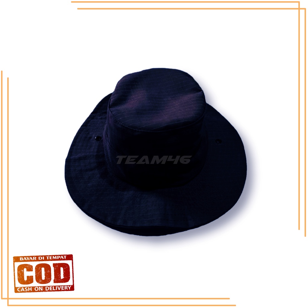 Topi Rimba Topi Gunung Rimba Hiking Hutan Camping Topi Bucket Rimba Outdoor Topi Rimba Ripstop Polos