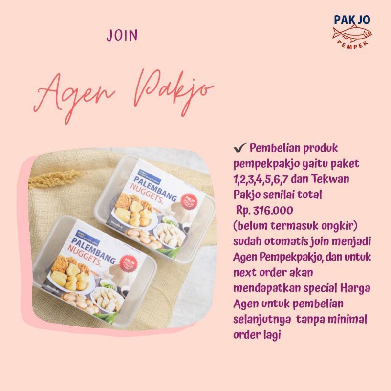 

Pempek Pakjo Paket Open Agen Pakjo ( Paket 1,2,3,4,5,6,7 & Tekwan Pakjo @1x)