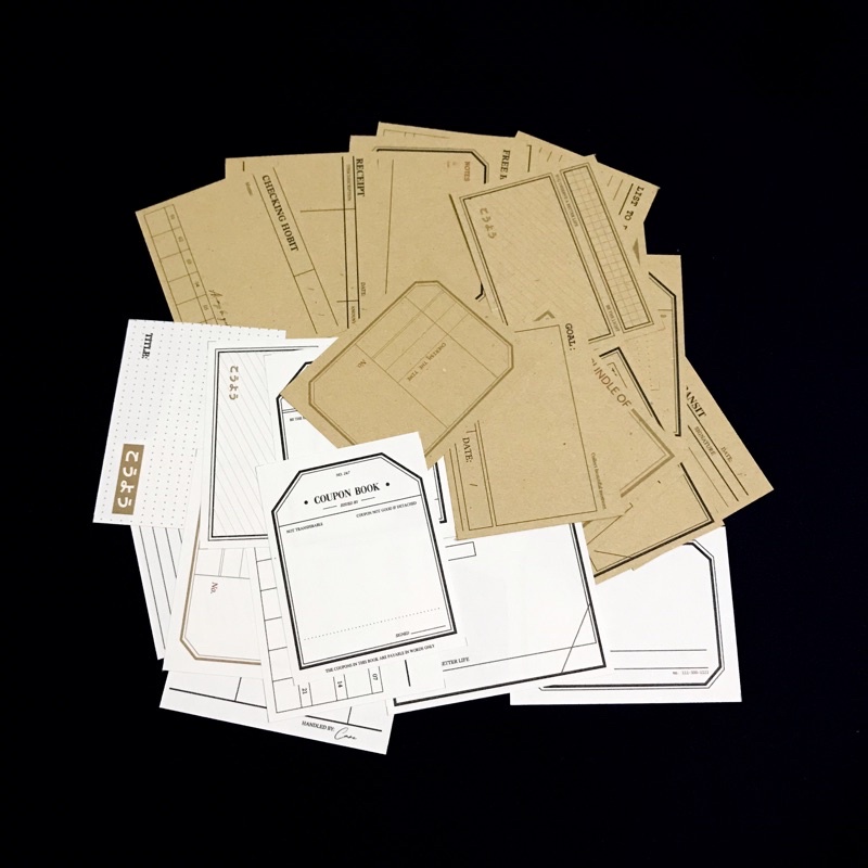 [PART 3] Vintage Flake Perintilan Journal Vintage Kertas Memo Aesthetic Deco Journal Scarpbook-Coupon