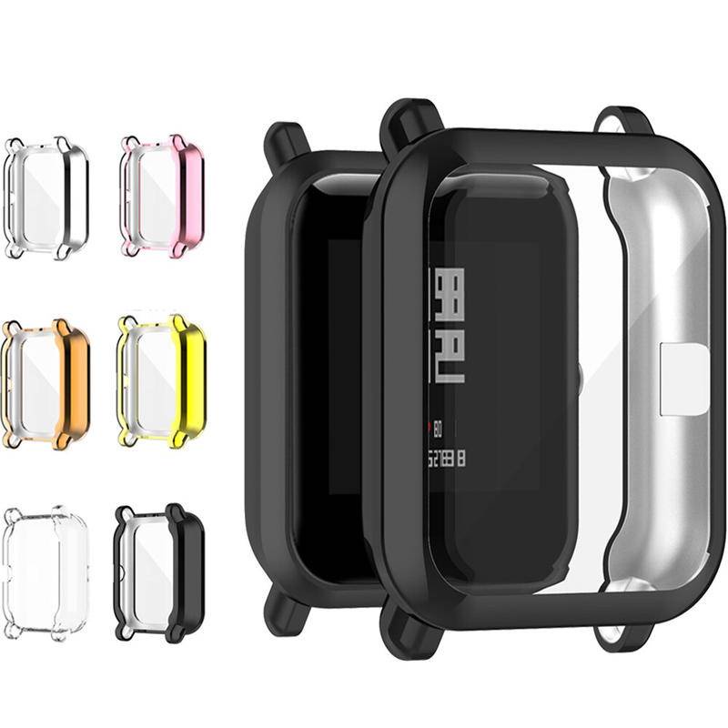 TPU Case Cover Protector Frame For Huami Amazfit Bip U / Bip U Pro / Bip S / Bip S Lite / Bip 1S / Bip Lite Smart Watch Cases For Xiaomi Amazfit Bip Lite 1S U pro Protective Shell