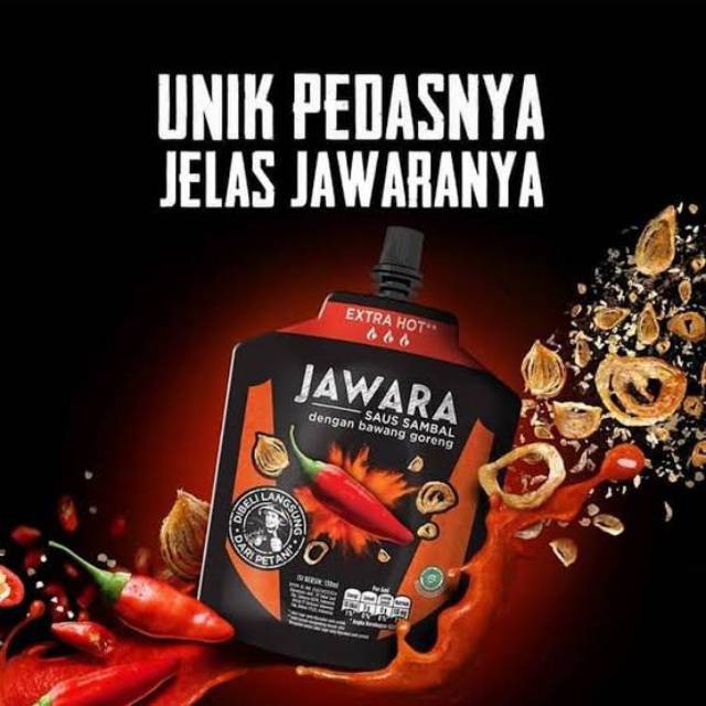 Sambal Jawara Saus Sambal extra Hot dengan bawang goreng