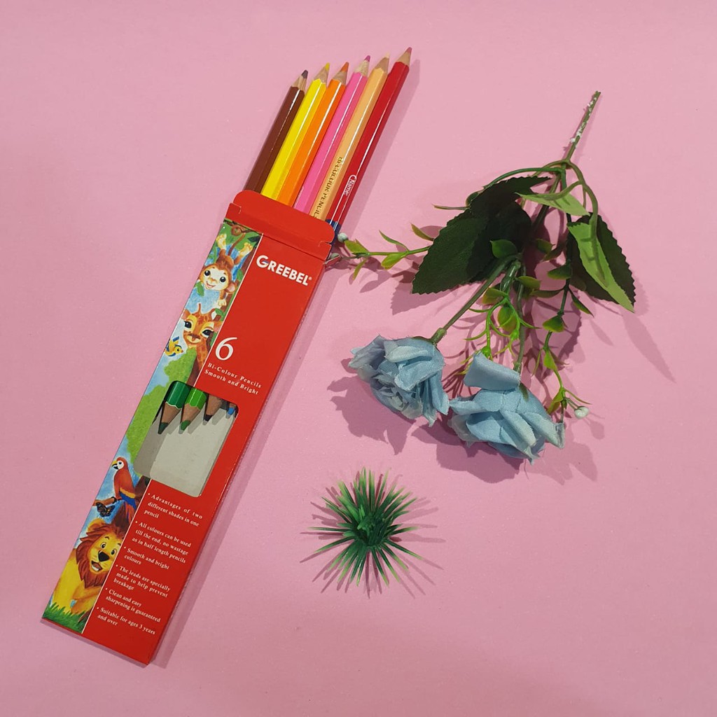 

Gramedia Surabaya - Greebel 7206 Pencil Bi Colour 6 (2 Sisi Warna Dalam 1 Pencil)