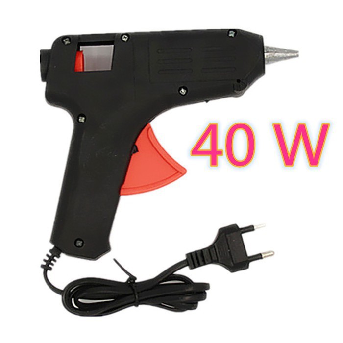 Glue Gun warna HITAM 40 Watt / Alat Lem Tembak 40 Watt