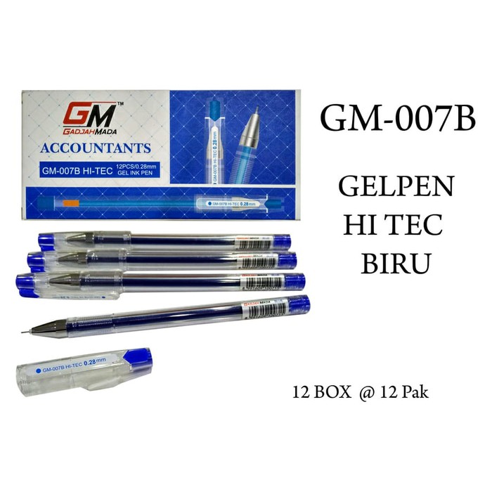 

HARGA HEMAT Pulpen hi tec 0.28mm GM007 biru