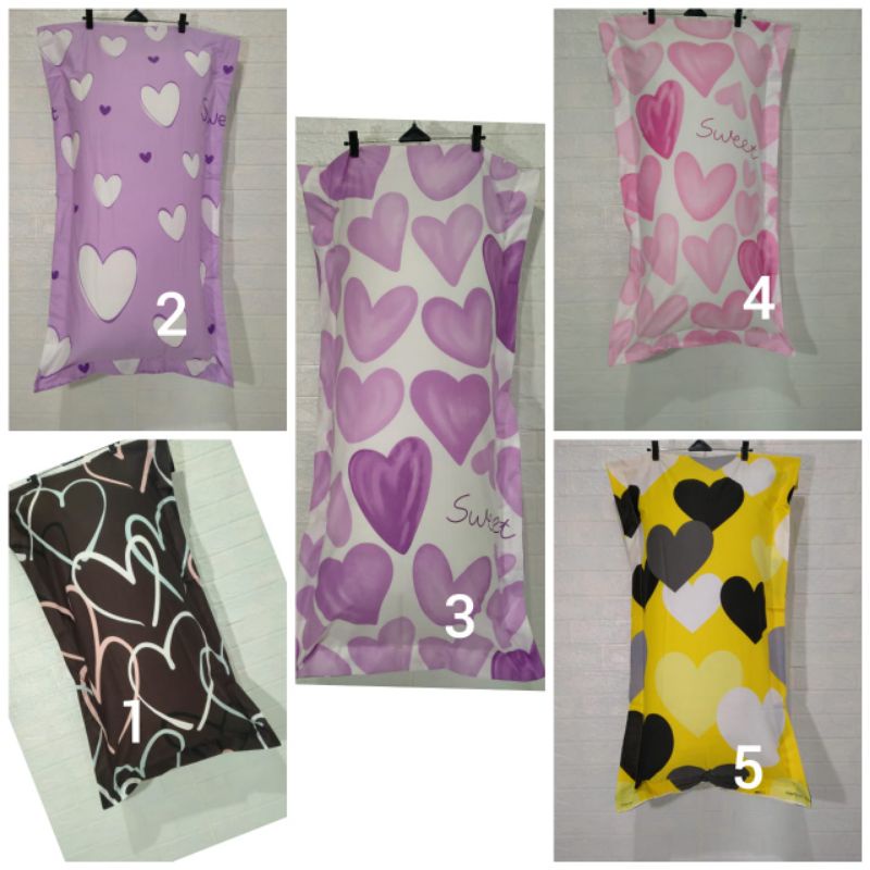 Sarung bantal cinta jumbo motif bantal cinta panjang