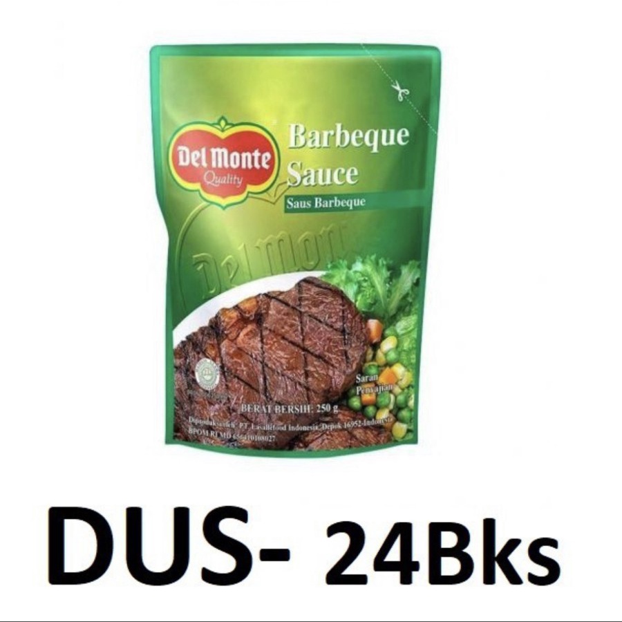 

Delmonte BBQ Sauce 250 gr 1 Dus Karton isi 24 pcs x 250 gram / Barbeque Barbekiu Del Monte Dusan