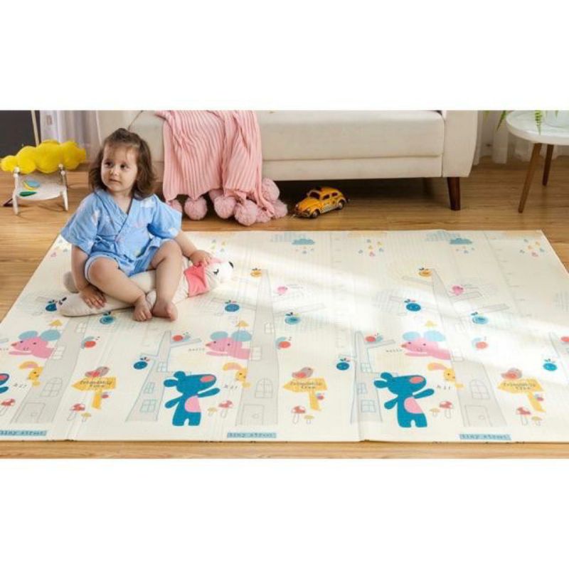 [rumahbayipdg] PLAYMATE BAYI/MATRAS LIPAT BAYI SIZE 180×200CM FREE BAG