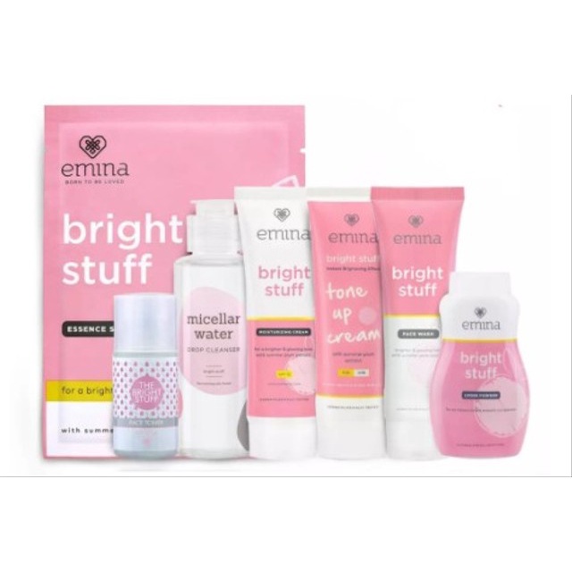 EMINA BRIGHT STUFF SERIES FACE SERUM/TONE UP CREAM/MOISTURIZING CREAM/WHIP FACE WASH/FACIAL WASH/FAC