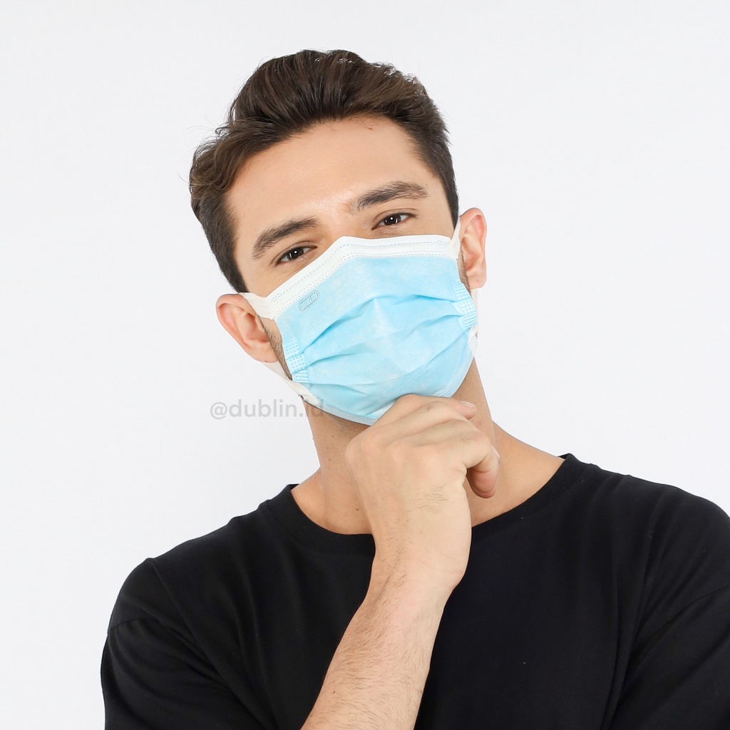 Masker Dublin Soft Earloop Biru