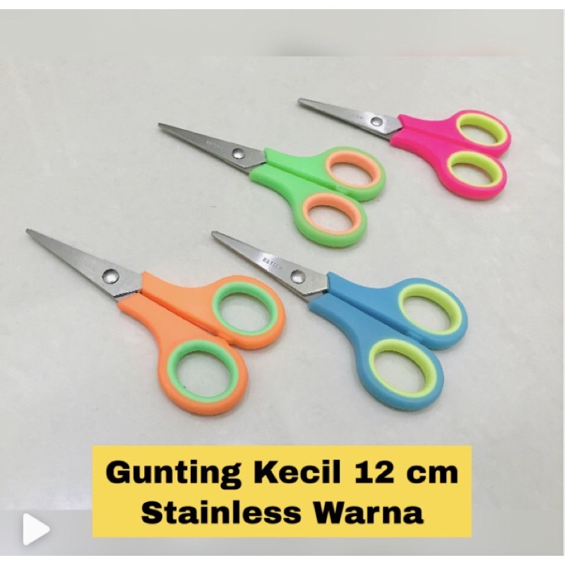 Premium Gunting Bossco BC804 Stainless Stell Warna Warni