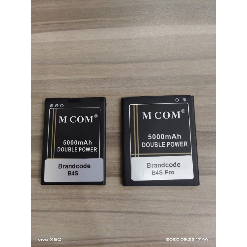 Mcom Battery Batre Baterai Double Power Mcom Brand Code Brancode BrandCode B4S