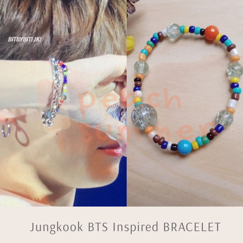 Jungkook BTS Inspired Bracelet | Gelang Jungkook/Gelang BTS/Gelang Idol/Gelang Manik