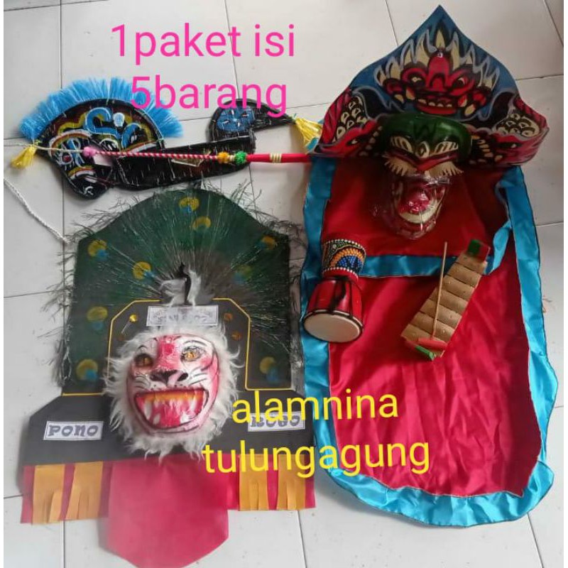 topeng reog Ponorogo nong Ning kuda lumping jimbe barongan spon satu paket