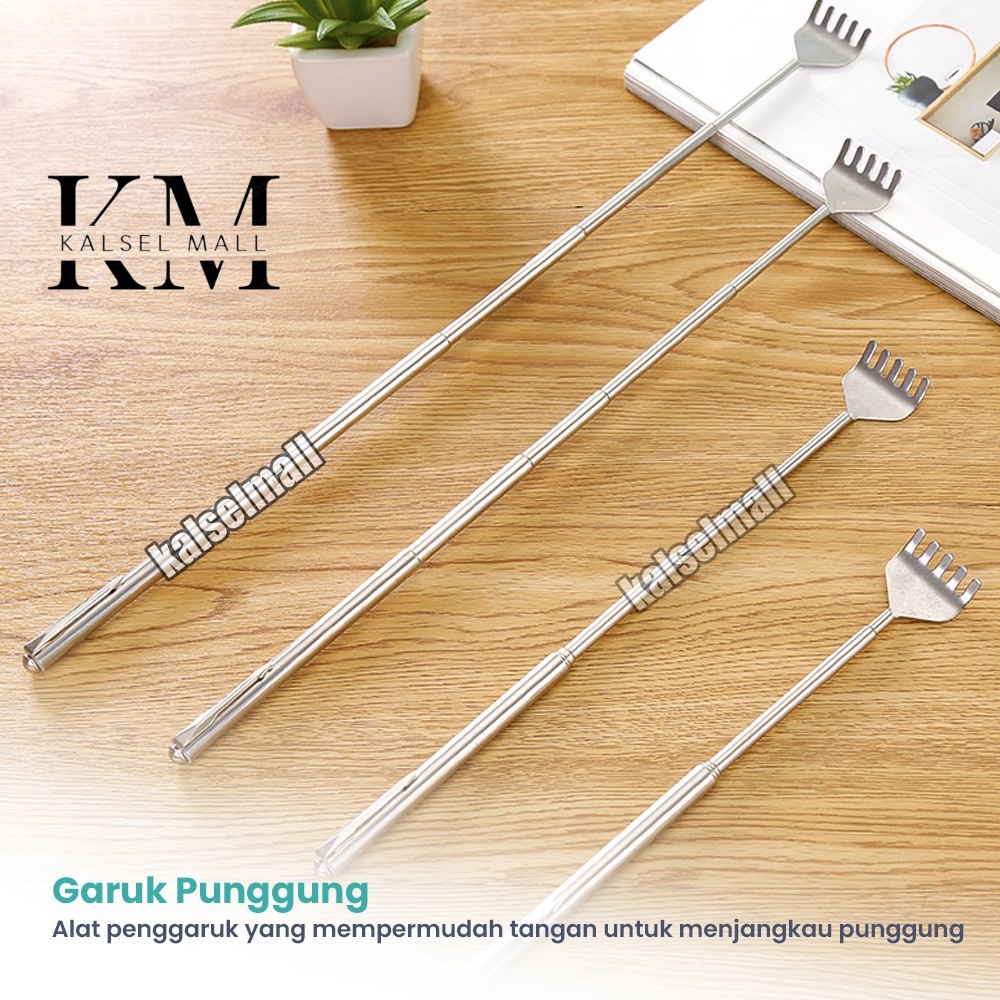 Penggaruk Punggung Portable Dan Alat Pijat Terapi / Garukan Punggung / Alat Penggaruk Badan / Pengaruk Pungung Gatal / Pengaruk Punggung Stainless Steel / Alat Garuk Mandi Kepala ART17