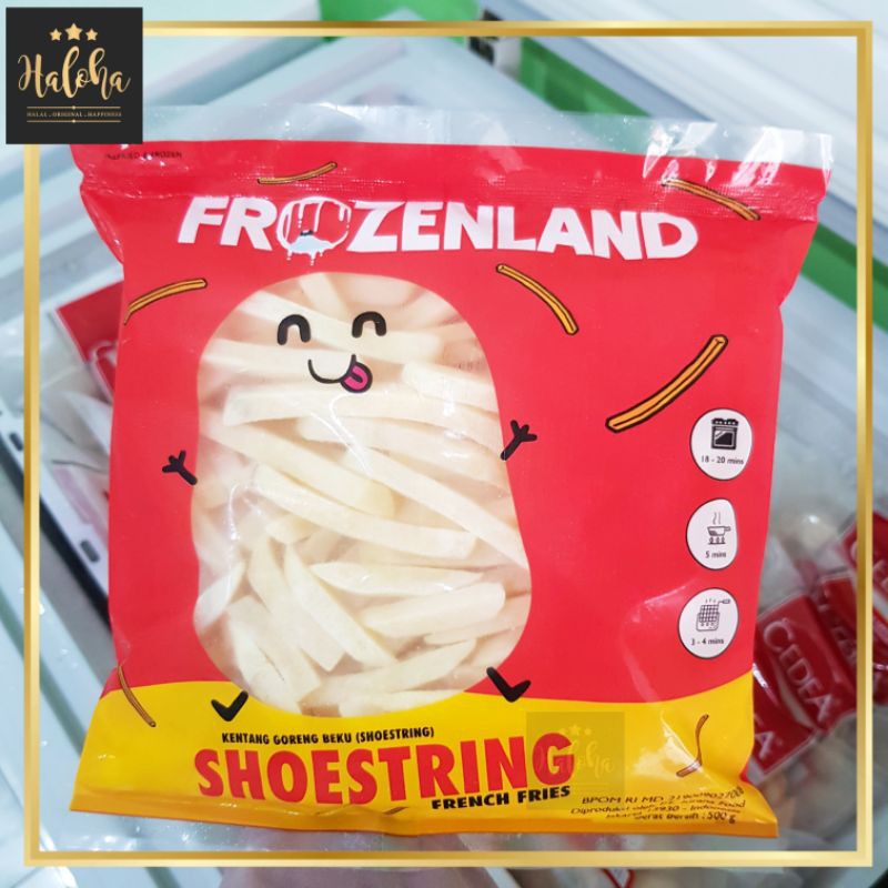 Frozenland French Fries Shoestring Kentang Goreng 500 g