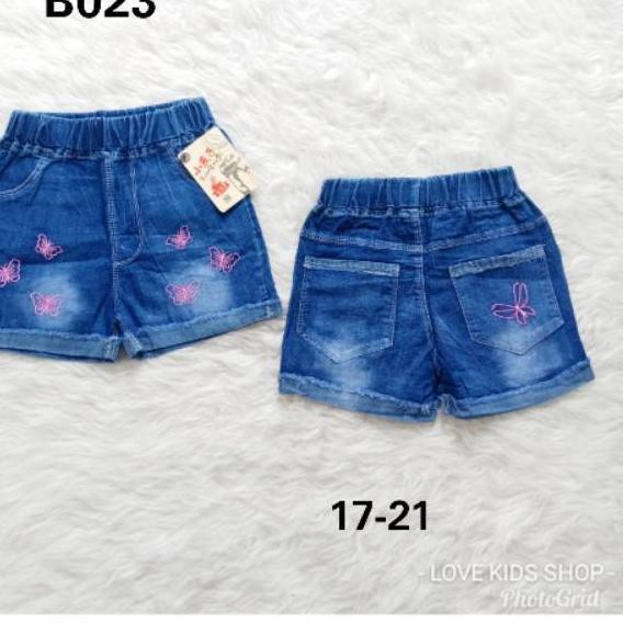 Model Baru CELANA  HOT PANT JEANS  ANAK  IMPORT  B023 USIA 3 