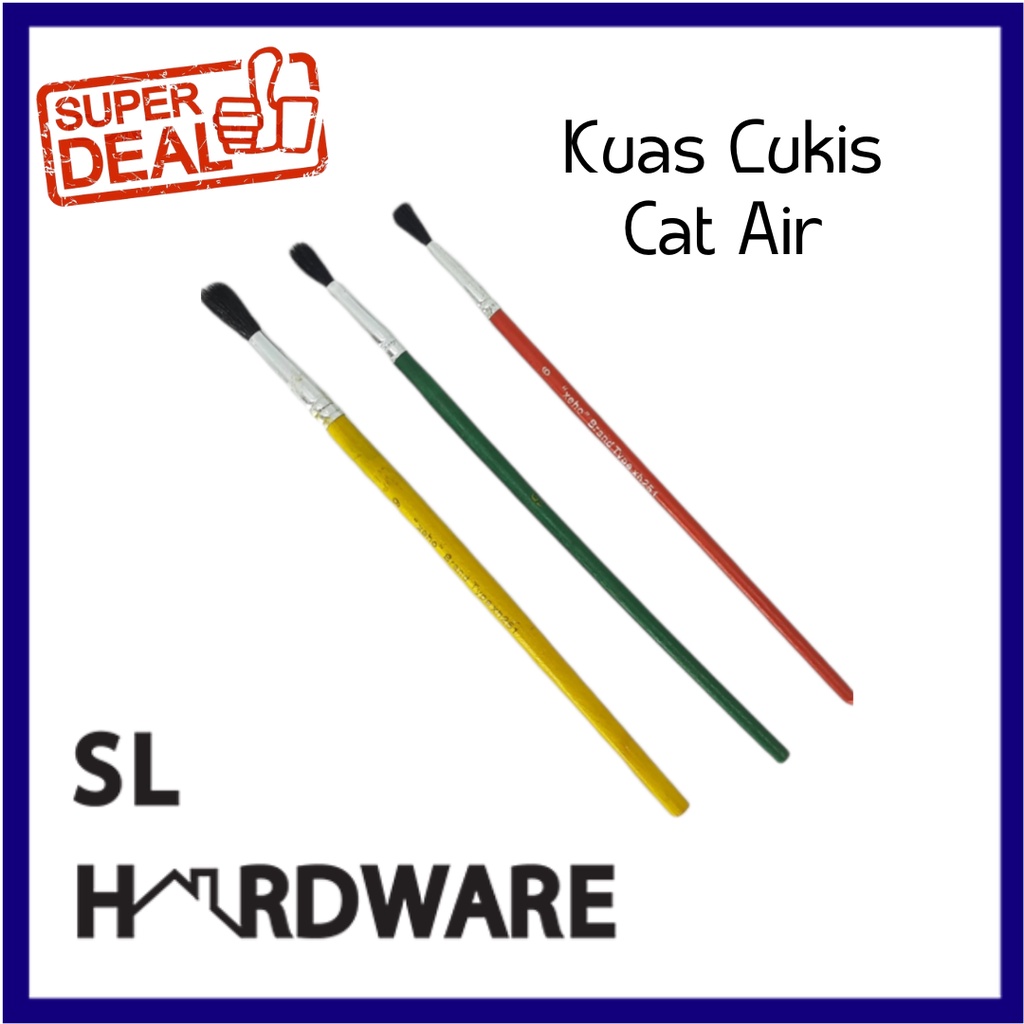 

Kuas Lukis Cat Air Cat Minyak no 6 8 9 10 Murah Berkualitas