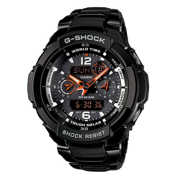 Jam Tangan Pria Casio G Shock G-1250BD-1A Gravity Defier Tough Solar