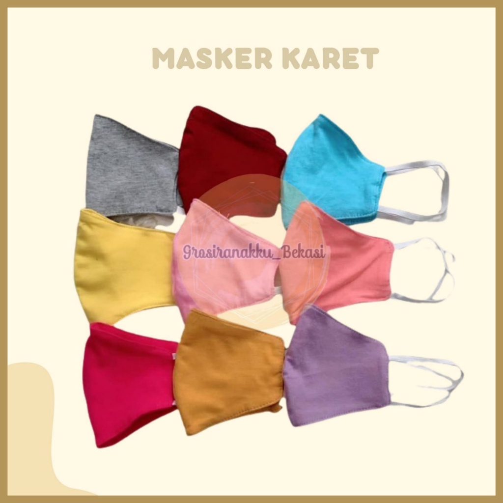 Masker Anak Smilee Karet Warna Warni