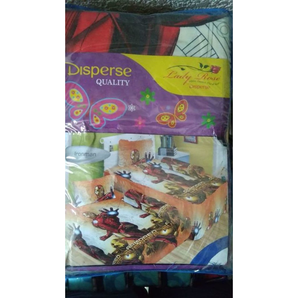 [[Paling Lariss]] SPREI LADY ROSE 2 IN 1 IRON MAN SINGLE 120 No.3 SEPRAI DUO MARVEL HERO