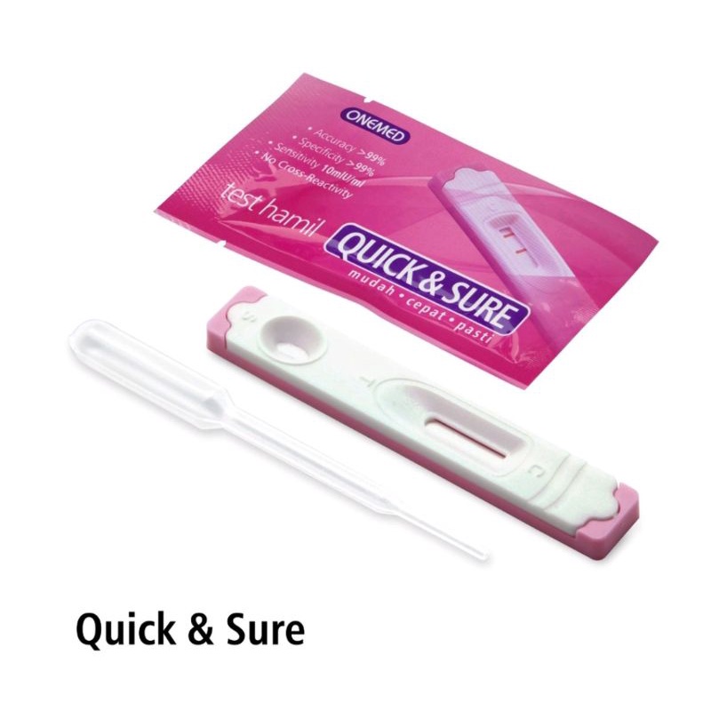 Testpack Test pack Tes hamil test kehamilan Quicksure Quick sure onemed tespek Testpack kehamilan instan