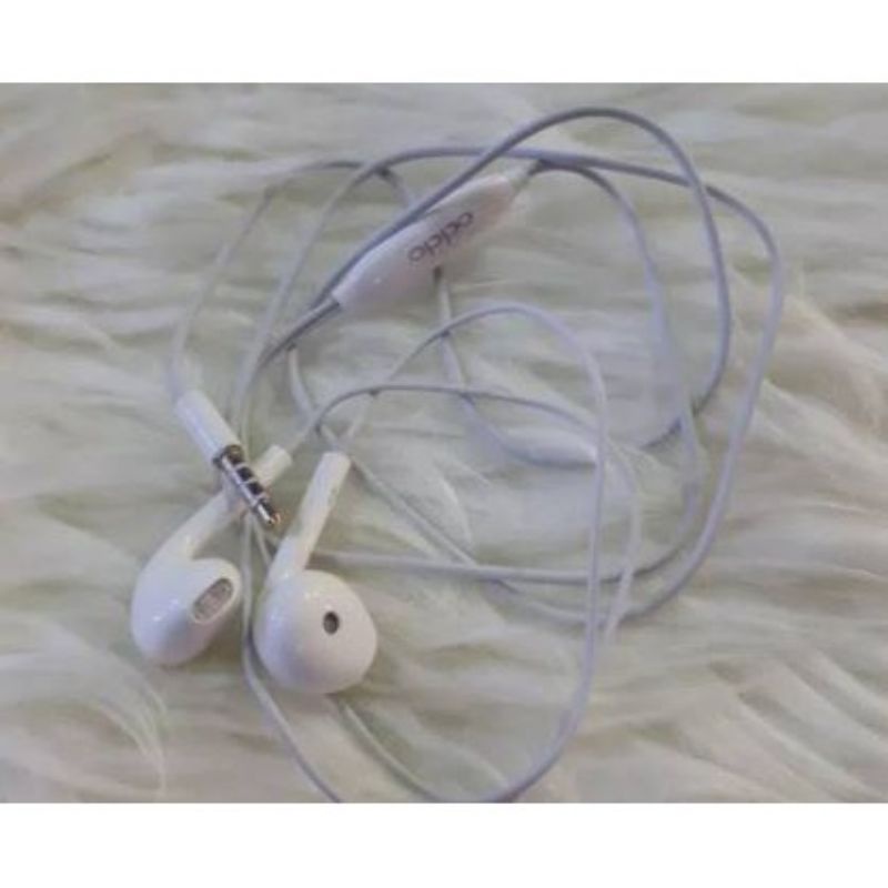 Headset OPPO Original Handsfree Earphone HF Earbud headphones Mic on off good quality Non Pack