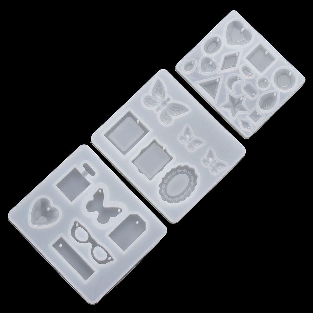 Preva Anting Cetakan Resin DIY Kerajinan Resin Liontin Kupu-Kupu Kristal Silicone Mold