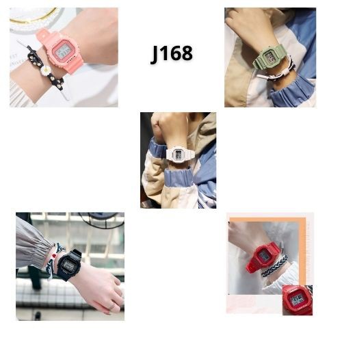 FYGALERYSURABAYA J168 Jam tangan Digital Casual Jam Fashion LED Pria Wanita Jam tangan Couple