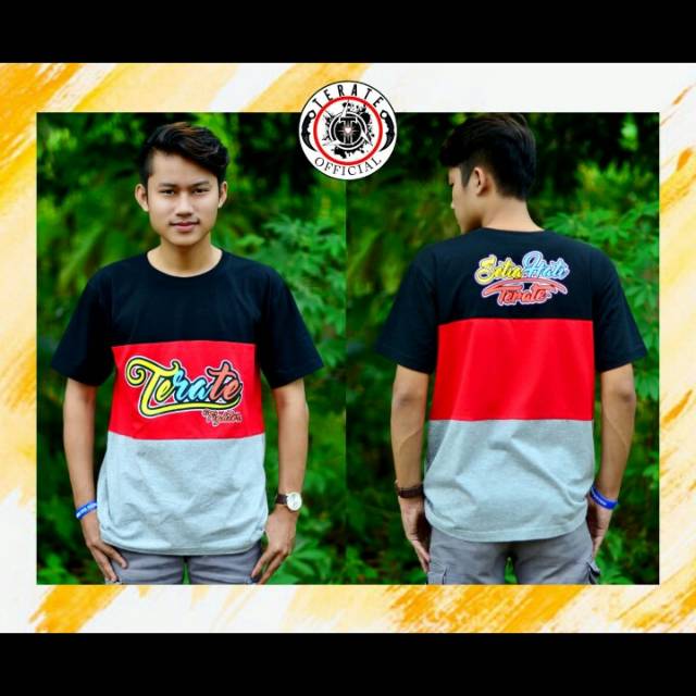 Kaos 3 warna sablon