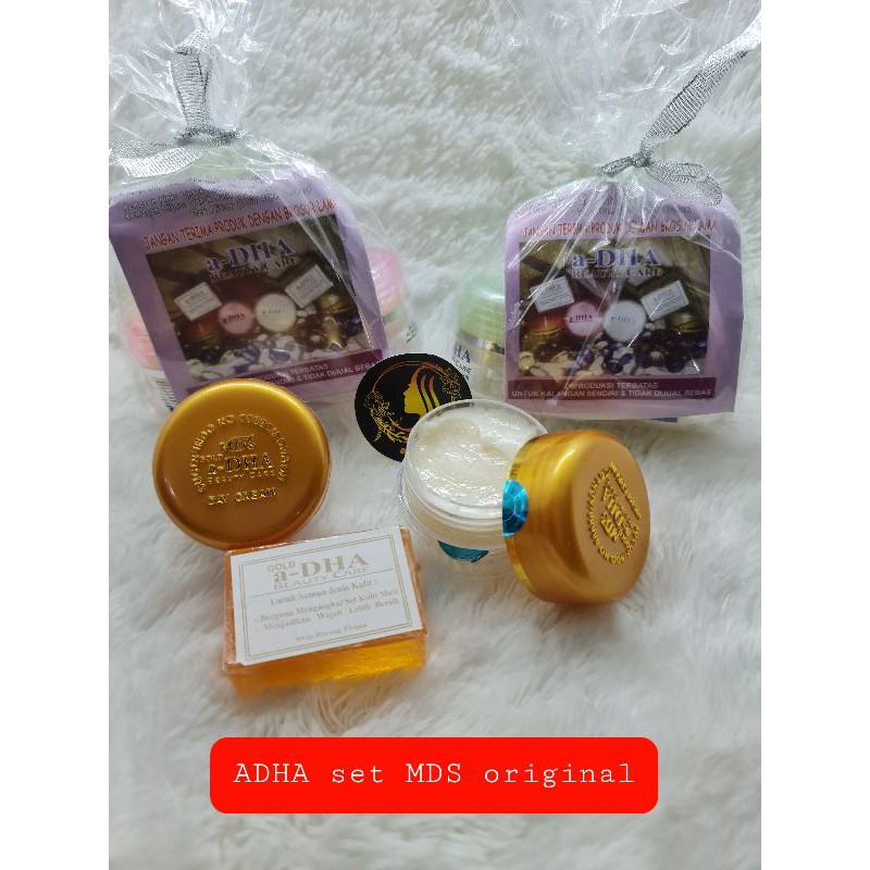 PAKET CREAM ADHA Gold / hijau /pink/red MDS original