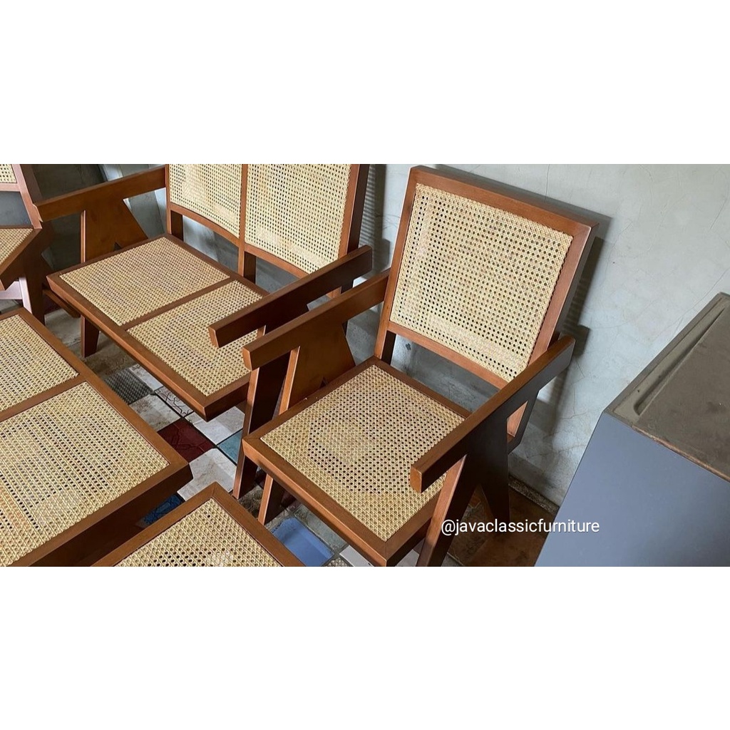 KURSI TAMU JATI ROTAN / KURSI TAMU MINIMALIS / KURSI RUANG TAMU MODERN / KURSI KAYU JATI JEPARA / KURSI ROTAN JATI-2