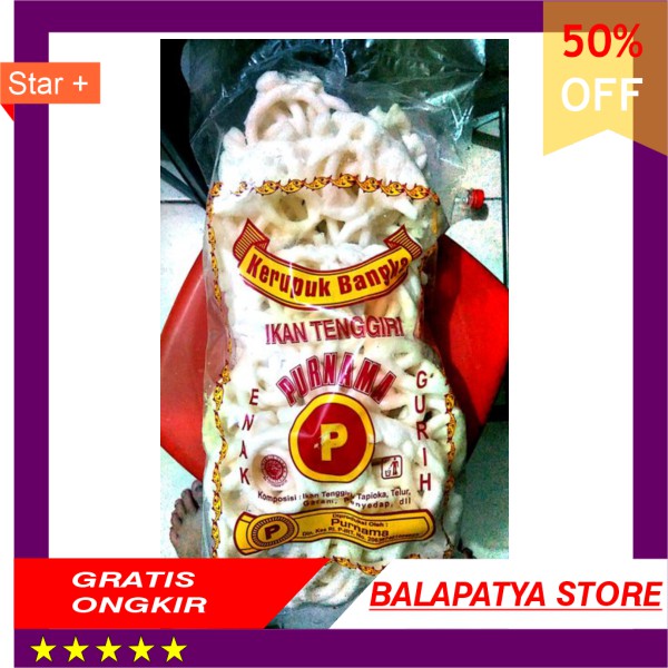 

BEST SELLER !!! Kerupuk BANGKA Asli Ikan Tenggiri Enak dan Terpercaya HALAL cap PURNAMA