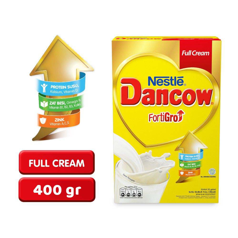 

SUSU DANCOW FULL CREAM FORTIGRO 400 GR