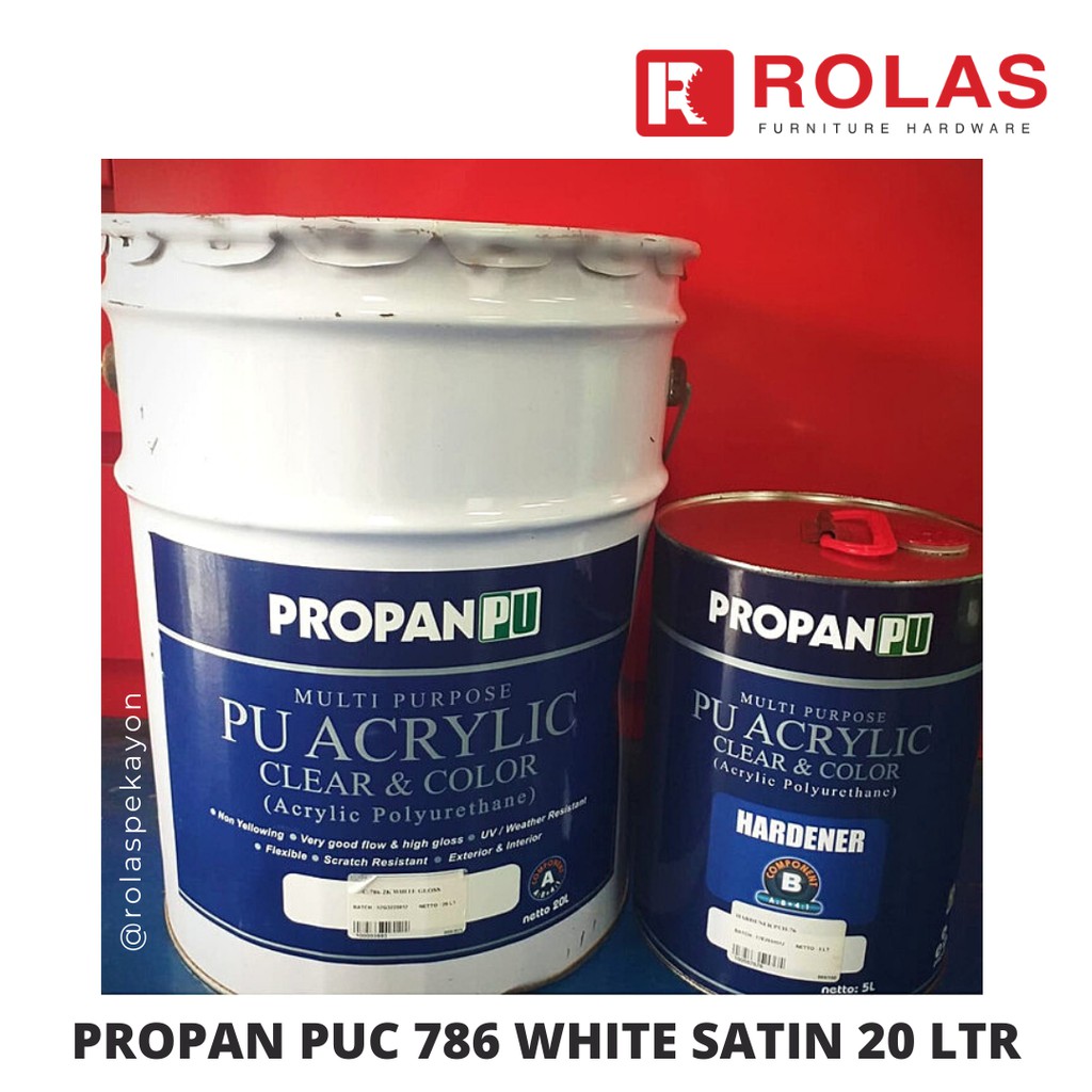 Jual PROPAN PUC 786 2K WHITE SATIN / CAT PROPAN PUTIH SATIN 20LITER