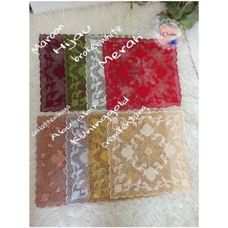 TAPLAK MEJA TAMU KOTAK / TAPLAK MEJA TAMU / TAPLAK MEJA / TAPLAK MEJA KOTAK MINIMALIS / SZ40X40