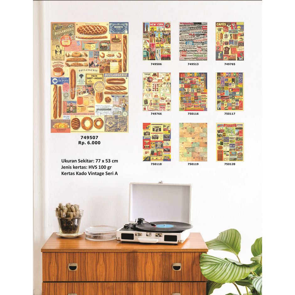 

Kertas Kado Besar Vintage Bread_Series