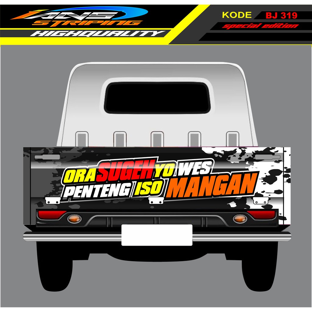 STICKER GRANMAX PICK UP / STIKER BAK BELAKANG GRANMAX / DECAL STICKER MOBIL GRANMAX