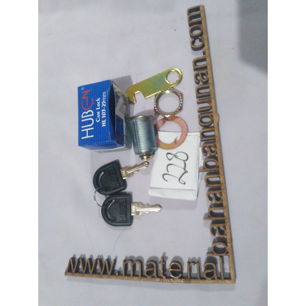 kunci pintu loker 2.5 cm panjang 3.5 cm camlock lemari huben cabinet DISKON7